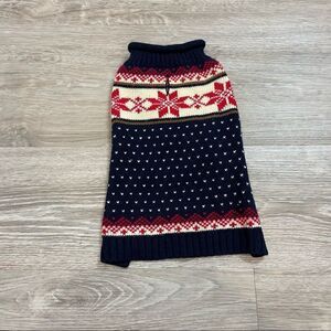 Fabdog Fair isle Stag Sweater Hollidays Christmas Sweater Outwear for small dog